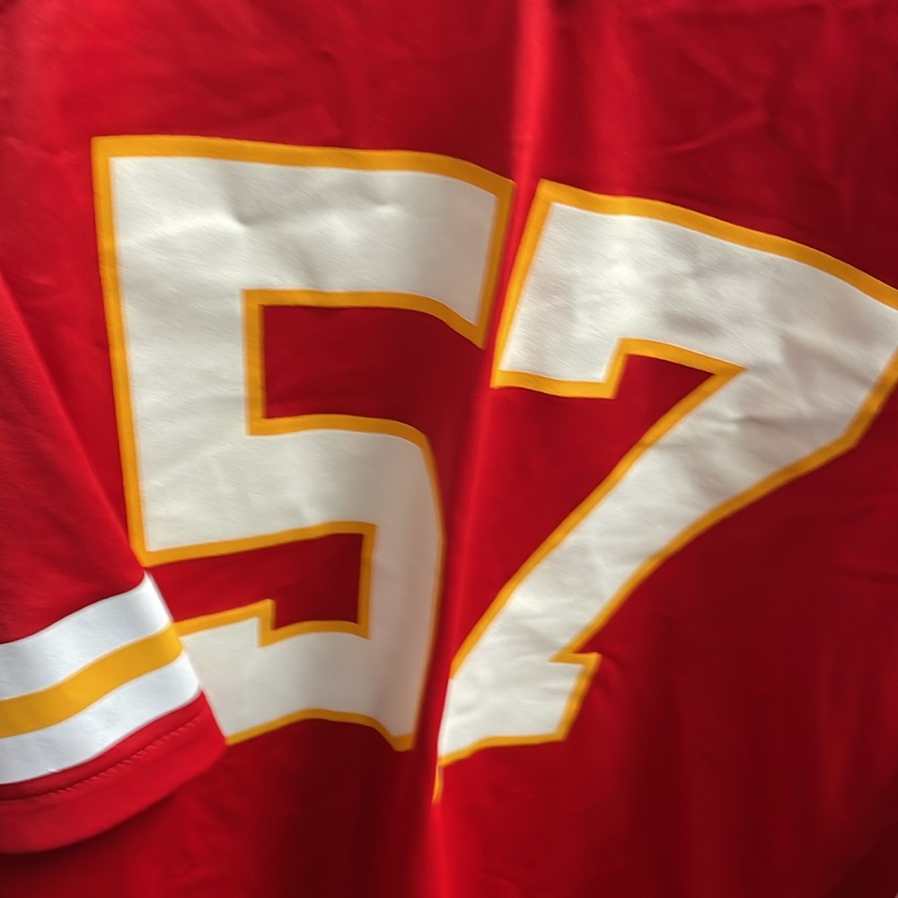 Men’s Nike NFL Kansas City Chiefs Orlando Brown JR #57 Used Sz XXL Red - Picture 2 of 10